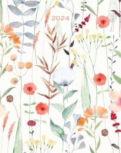 willow creek press botanical bliss 2024 booklet softcover monthly planner (7.5" x 9.5")