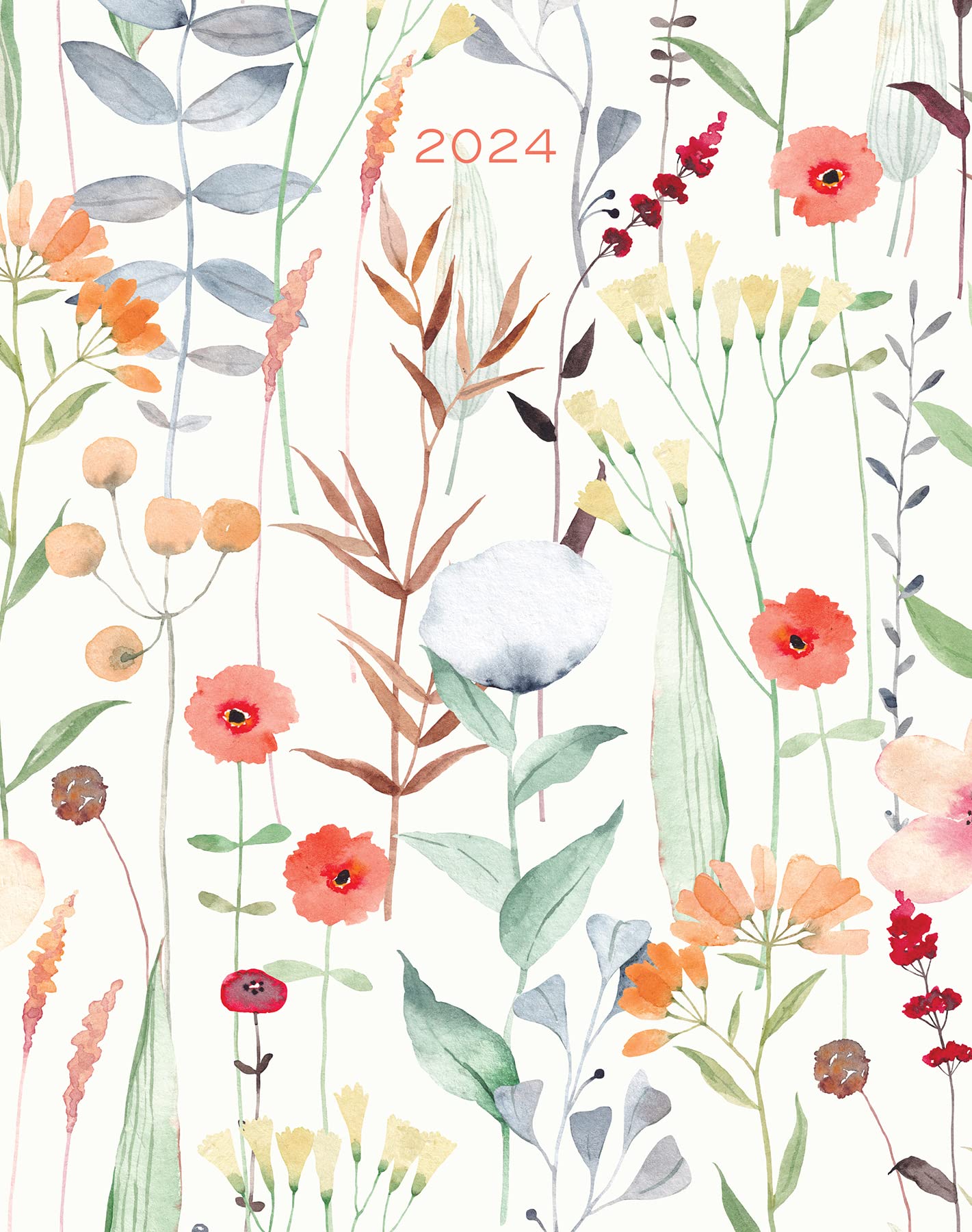 Willow Creek Press Botanical Bliss 2024 Booklet Softcover Monthly Planner (7.5" x 9.5")