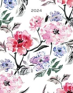 willow creek press in bloom 2024 booklet softcover monthly planner (7.5" x 9.5")
