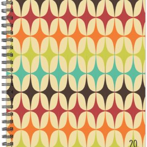 Willow Creek Press Rad Retro 2024 Softcover Spiral-Bound Weekly Planner (6.5" x 8.5")