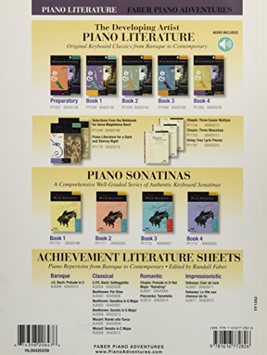 Piano Literature Book 4 - Developing Artist Original Keyboard Classics Book/Online Audio (The Developing Artist)