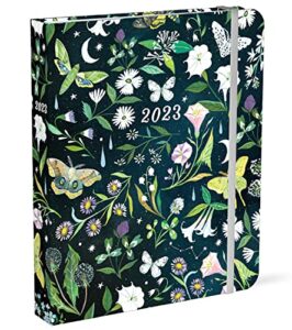 katie daisy 2023 deluxe hardcover weekly planner | 12-month (jan 2023 - dec 2023) | 7.5" x 9" | wire-o, inner pockets, elastic closure, tabs