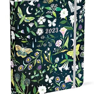 Katie Daisy 2023 Deluxe Hardcover Weekly Planner | 12-Month (Jan 2023 - Dec 2023) | 7.5" x 9" | Wire-O, Inner Pockets, Elastic Closure, Tabs