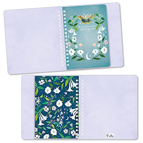 Katie Daisy 2023 Deluxe Hardcover Weekly Planner | 12-Month (Jan 2023 - Dec 2023) | 7.5" x 9" | Wire-O, Inner Pockets, Elastic Closure, Tabs