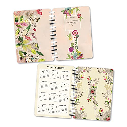 Kelly Rae Roberts 2022-2023 Weekly Planner: Self-Compassion | On-the-Go 17-Month Calendar (Aug 2022 - Dec 2023) | Compact 5" x 7" | Flexible Cover, Wire-O Binding, Elastic Closure, Inner Pocket