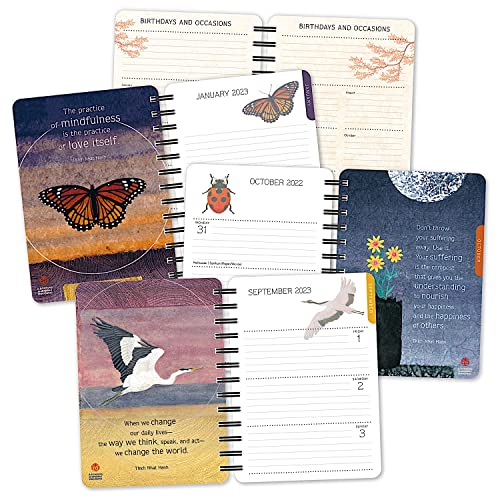 Thich Nhat Hanh 2022 - 2023 On-the-Go Weekly Planner: 17-Month Calendar with Pocket (Aug 2022 - Dec 2023, 5" x 7" closed)