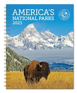america's national parks weekly engagement calendar 2023, planner 6.5" x 8.5" spiral bound