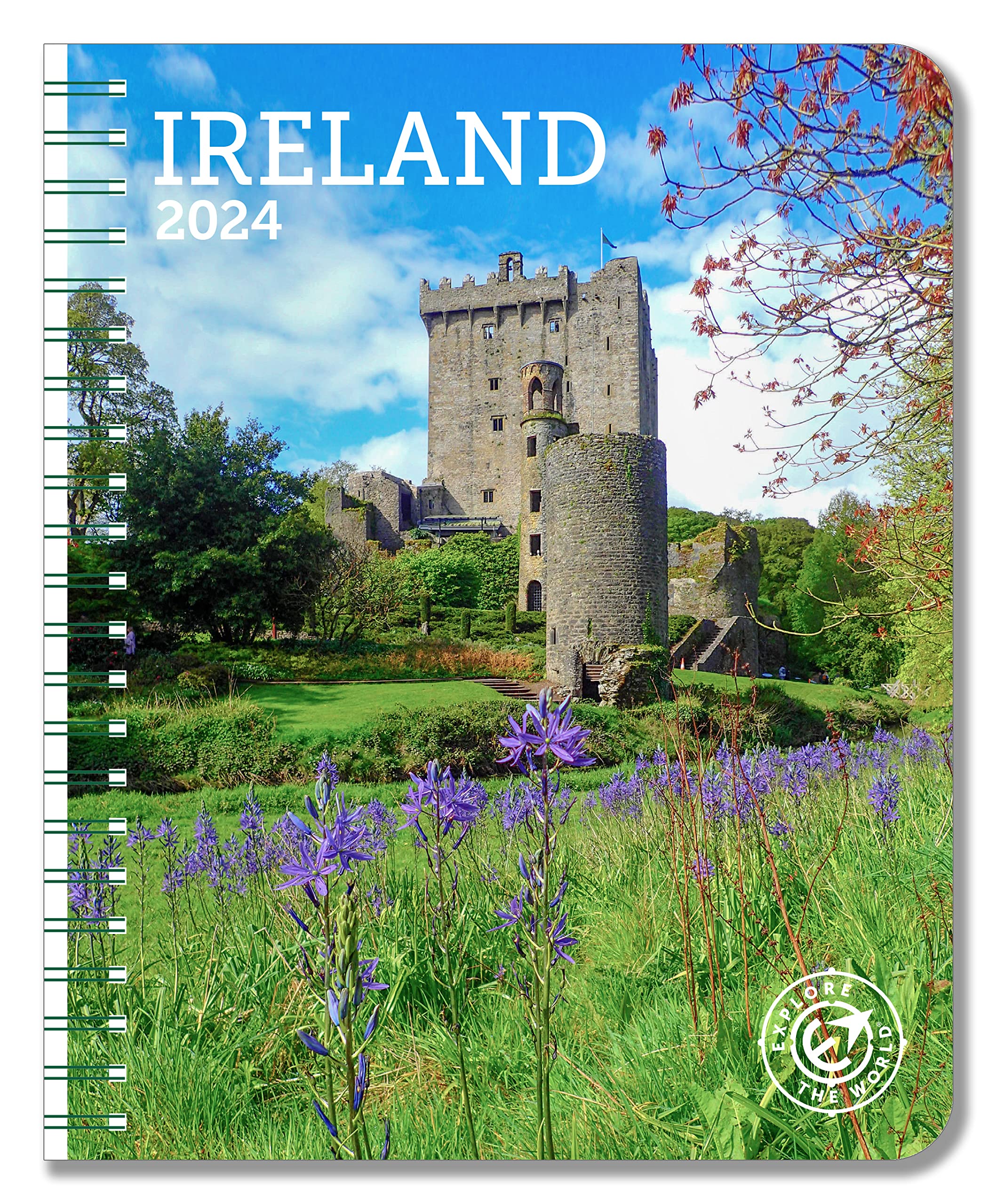 Ireland Weekly Engagement Calendar 2024, Planner 6.5" x 8.5" Spiral Bound