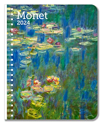 Monet Weekly Engagement Calendar 2024, Planner 6.5" x 8.5" Spiral Bound