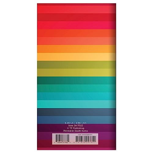 TF Publishing, Rainbow Stripe 2yr 2024 Pocket Planner