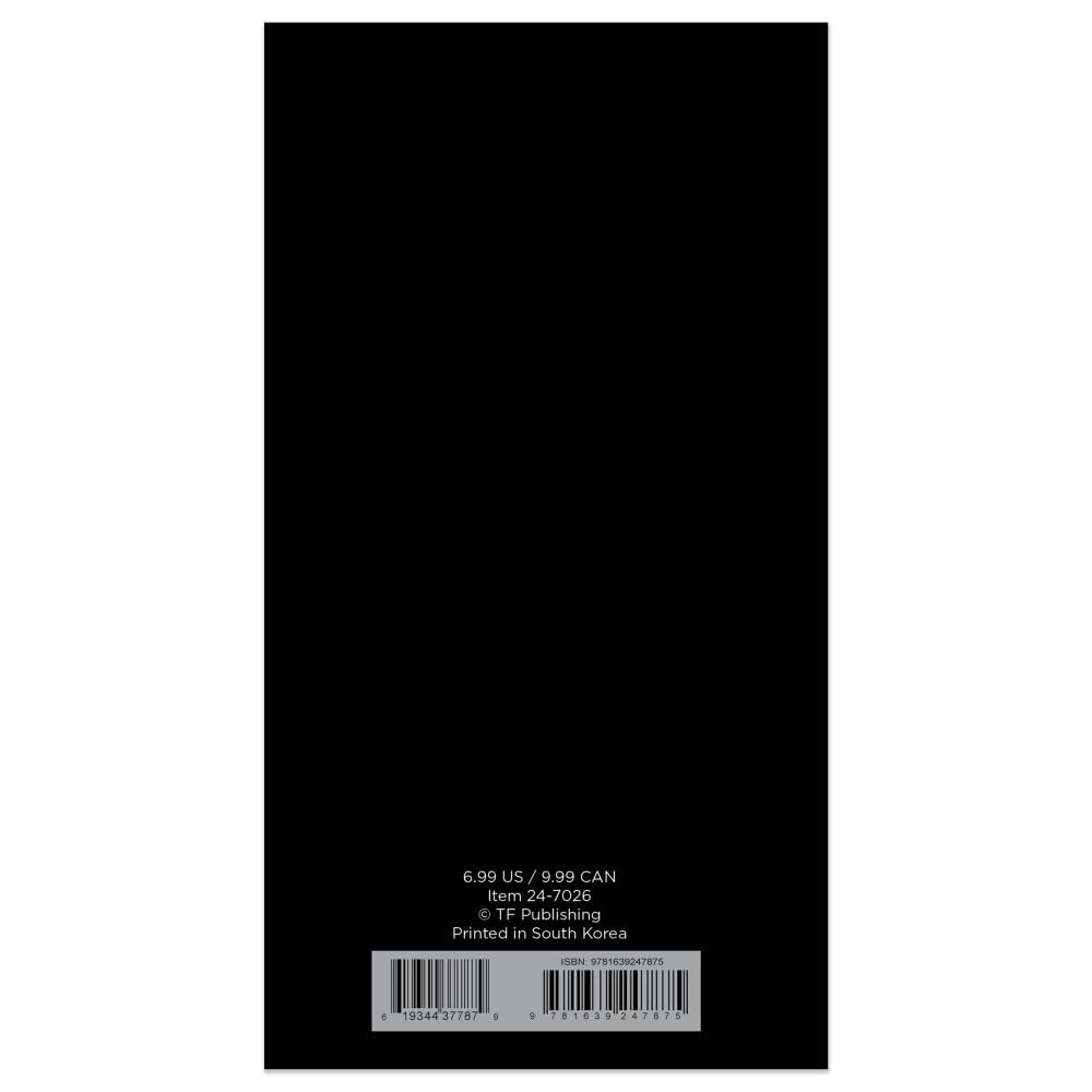 TF Publishing, Simple Black 2yr 2024 Pocket Planner