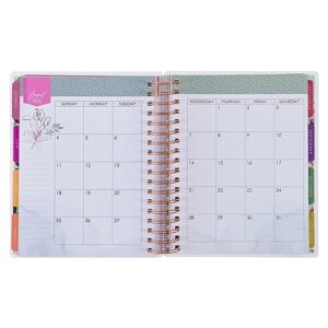 Christian Art Gifts Inspirational 18 Month Wirebound 2024 Planner for Women: I Can Do All This - Philippians 4:13 Bible Verse, Personal Week Organizer w/Elastic Closure Aug 2023-Jan 2025, Teal Floral