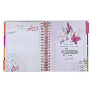 Christian Art Gifts Inspirational 18 Month Wirebound 2024 Planner for Women: I Can Do All This - Philippians 4:13 Bible Verse, Personal Week Organizer w/Elastic Closure Aug 2023-Jan 2025, Teal Floral