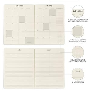 Graphique 2024 Monthly Planner | 18 Month Organizer, July 2023 – Dec. 2024 | Monthly Calendar & Notes Spreads | Marked Holidays | Peanuts Design | 8” x 10”