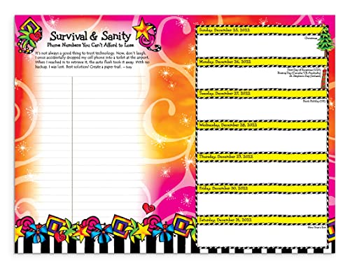 2023 Weekly & Monthly Planner “My Wonderful, Wacky Plans for a Life Worth Truly Loving!” 8 x 6 in. Spiral-Bound Date Book for Her by Suzy Toronto with Motivational Messages—from Blue Mountain Arts