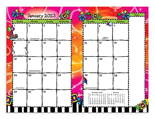 2023 Weekly & Monthly Planner “My Wonderful, Wacky Plans for a Life Worth Truly Loving!” 8 x 6 in. Spiral-Bound Date Book for Her by Suzy Toronto with Motivational Messages—from Blue Mountain Arts