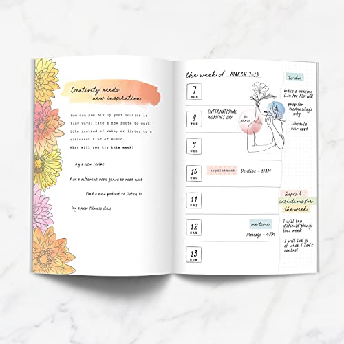 Begin With You Undated Planner: 52-Week Daily Organizer for Busy Women Looking for More Joy, Presence, and Self-Discovery!