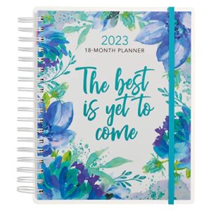 inspirational 18 month planner 2023 the best is yet to come personal organizer daily weekly agenda planner for women, elastic closure aug 2022-jan 2024