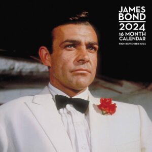 James Bond Calendar 2024 - Month to a View Planner 30cm x 30cm - Official Merchandise