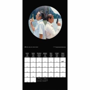 James Bond Calendar 2024 - Month to a View Planner 30cm x 30cm - Official Merchandise