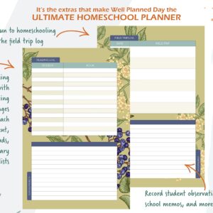 Day by Day Homeschool Planner, 2023-2024 School Year - by Well Planned Gal