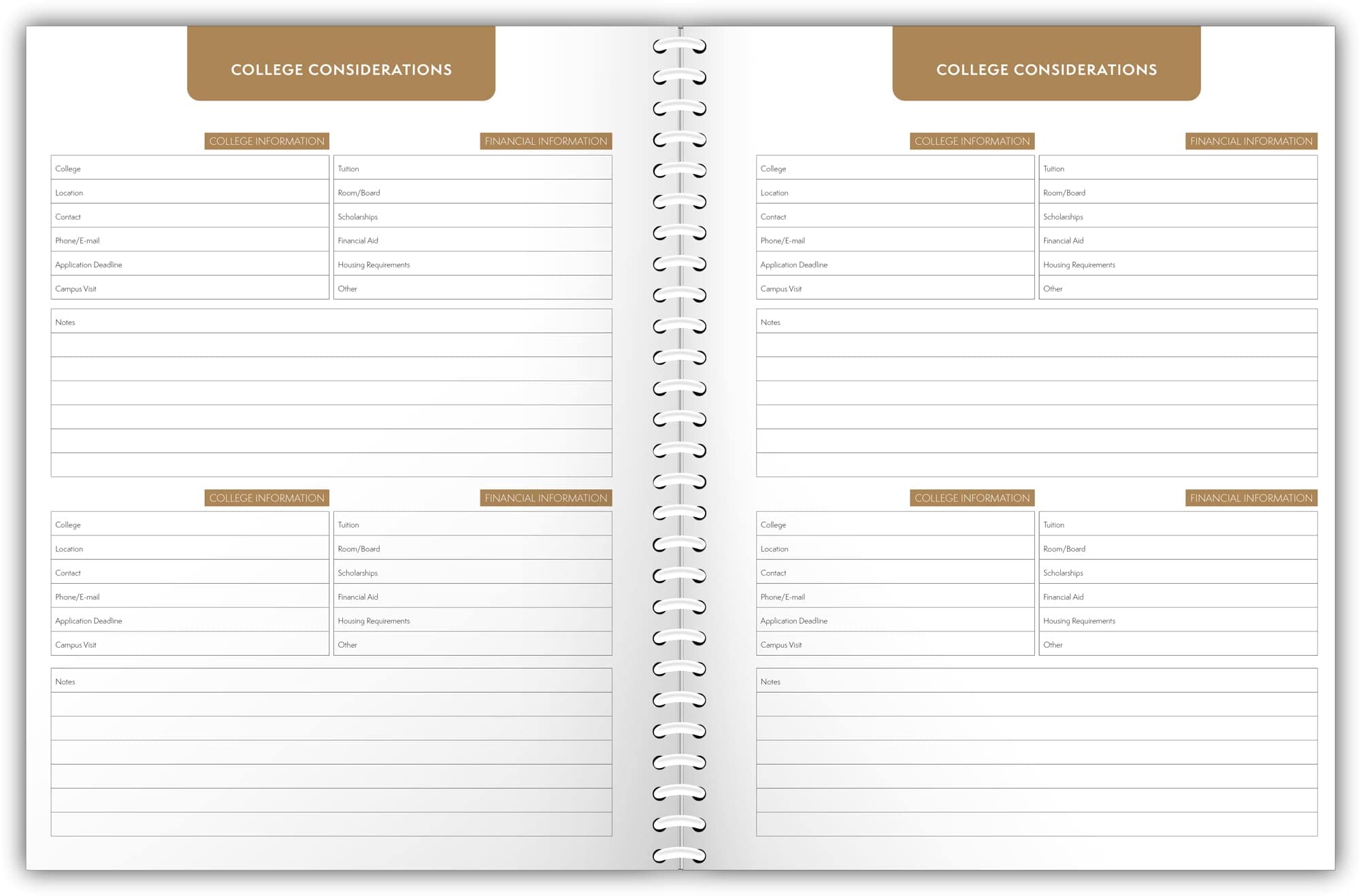 High School 4-Year Planner, 2023-2027 by Well Planned Gal