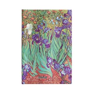 Paperblanks Van Gogh Iris 12 Month 2024 Diary, Verso - Mini (140 x 95), English (International Holidays)