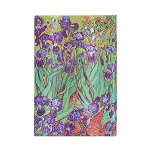 Paperblanks Van Gogh Iris 12 Month 2024 Diary, Verso - Mini (140 x 95), English (International Holidays)