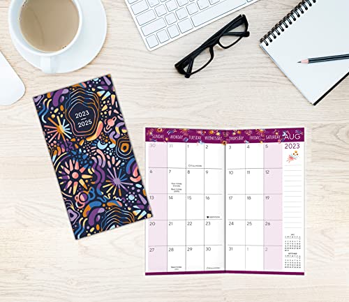 2024 Pocket Planner: Two-Year-Plus Monthly Pocket Calendar Planner (29-Month): August 2023 - December 2025, 6.5" x 3.5" - Groovy Galaxy