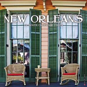 willow creek press new orleans monthly 2024 wall calendar (12" x 12")