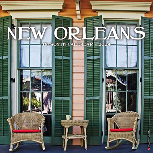 Willow Creek Press New Orleans Monthly 2024 Wall Calendar (12" x 12")