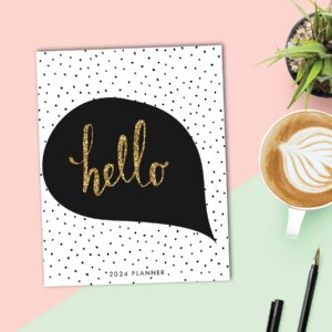 Willow Creek Press Hello 2024 Booklet Softcover Monthly Planner (7.5" x 9.5")