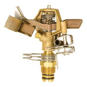 Rain Bird 25PJDAC Brass Impact Sprinkler, Adjustable 20° - 360° Pattern, 20' - 41' Spray Distance