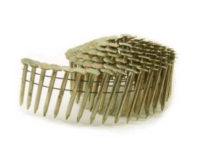 b&c eagle acr-1 round head 1-inch x .120 smooth shank electrogalvanized coil roofing nails (1,080 per box)