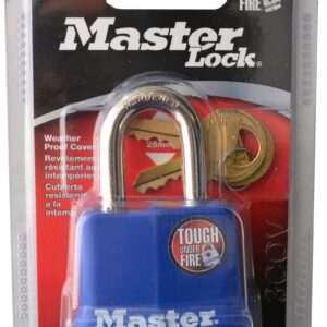 Master Lock 312D Weatherproof Padlock,Navy Blue