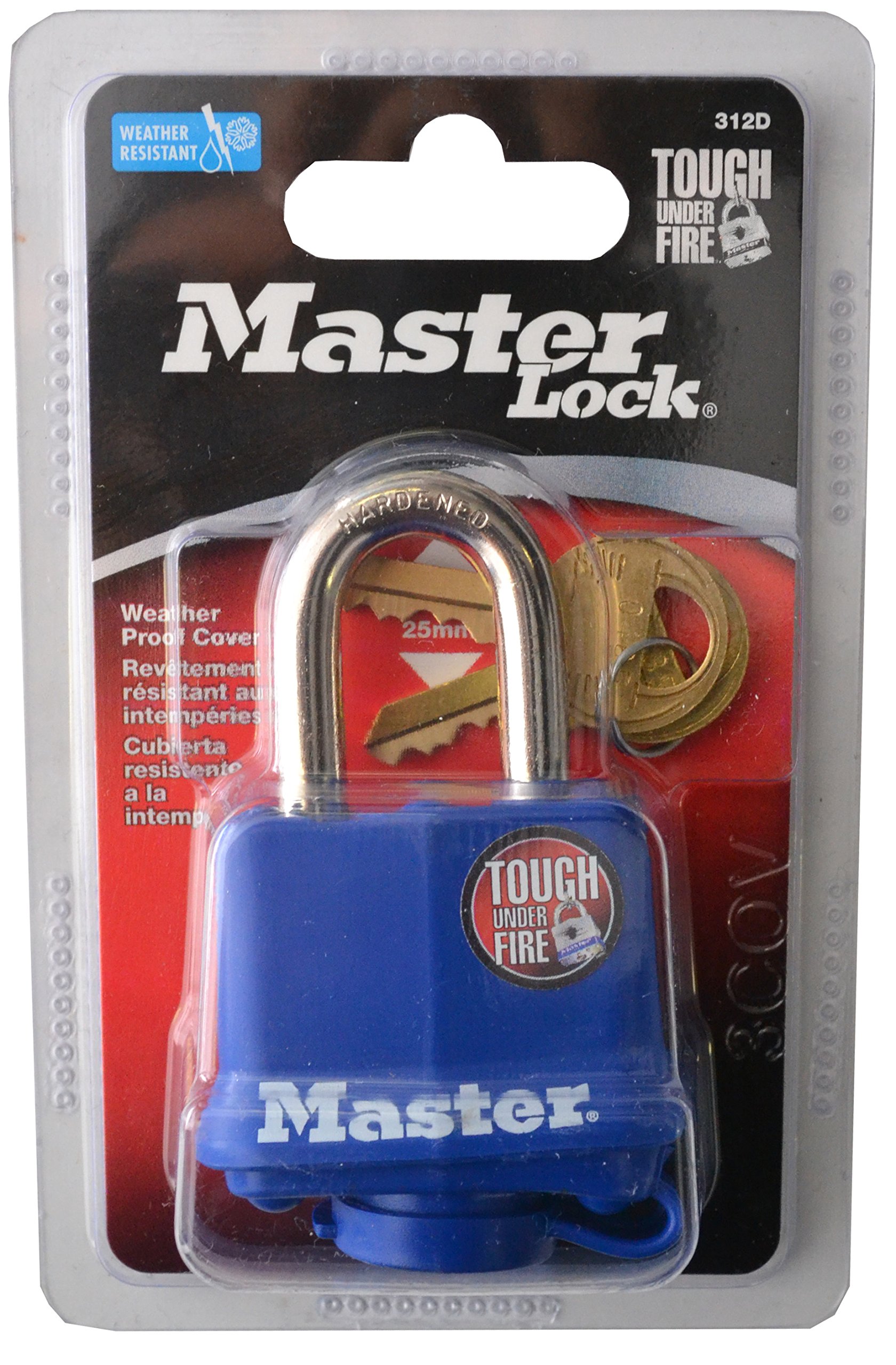 Master Lock 312D Weatherproof Padlock,Navy Blue