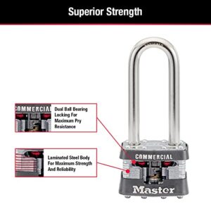 Master Lock 1KALJ Outdoor Padlock with Key, Silver, 1LJ, 1 Pack