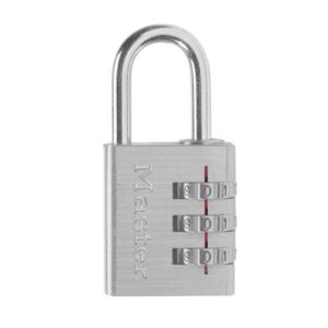 master lock 630d set your own combination lock, aluminum, 1-3/16 in. wide