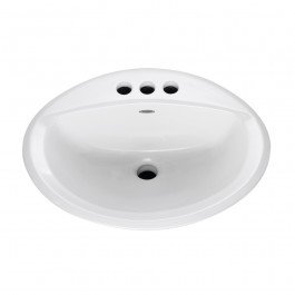 American Standard 0476028.020 Aqualyn Countertop Sink, White