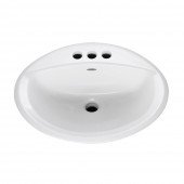 American Standard 0476028.020 Aqualyn Countertop Sink, White