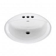 American Standard 0476028.020 Aqualyn Countertop Sink, White