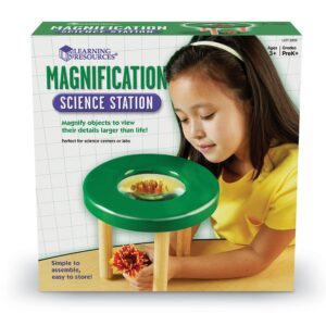 Learning Resources Tabletop Tripod Magnifier, 4x Magnifier