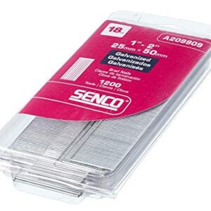 Senco A209909 18-Gauge-by-1-2-Inch Electro Galvanized Variety Pack Brads