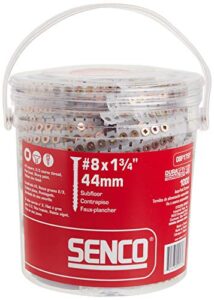 senco 08f175y duraspin# 8 by 1-3/4" flooring to wood collated screw (1, 000per box)