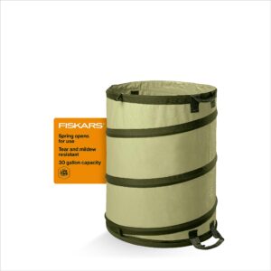fiskars 394050-1004 kangaroo collapsible container gardening bag, 30 gallon