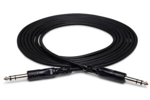hosa css-110 1/4" trs to 1/4" trs balanced interconnect cable, 10 feet