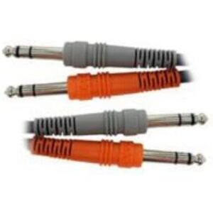 hosa css-202 dual 1/4" trs to dual 1/4" trs stereo interconnect cable, 2 meters