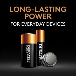 Duracell 1/3N 3V Lithium Battery, 1 Count Pack, Lithium Coin Battery for Digital Cameras, Watches, and more, CR Lithium 3 Volt Cell