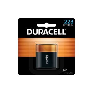 duracell 223-6v lithium-battery, 1 count pack, 223 6 volt high power ultra lithium-battery, long-lasting for video and photo-cameras, lighting equipment, and more
