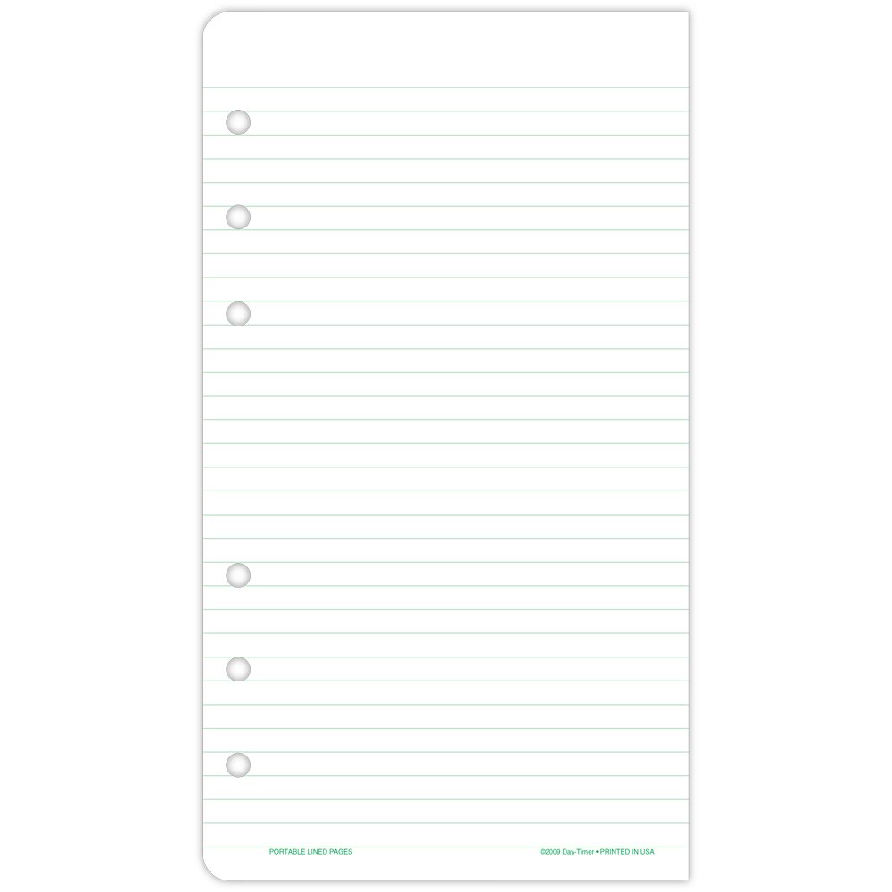 Day-Timer 87128 Lined Note Pads for Organizer, 3 3/4 x 6 3/4